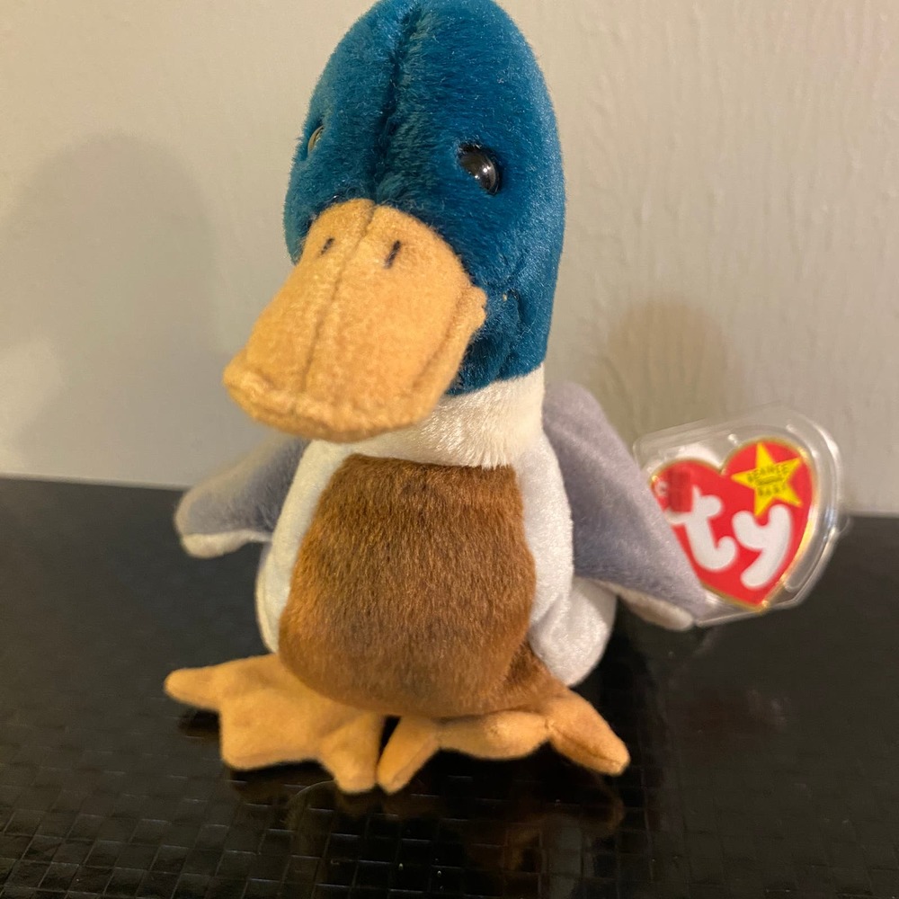 RARE Ty Beanie Baby 🦆 JAKE the Mallard w/ ERRORS! MWMT Investment Quality 🔥